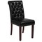 Flash Furniture 18.5 W, 27.5 L, 39.75 H 4-BT-P-BK-LEA-GG - alternate 3